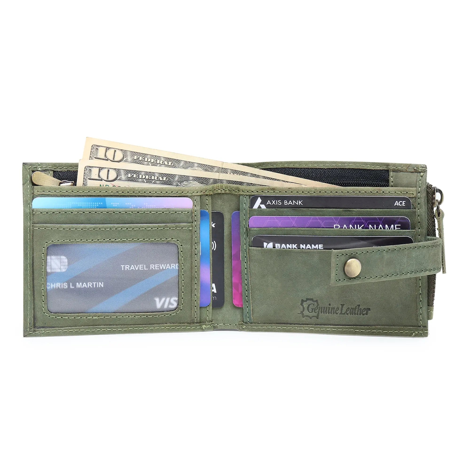 RFID Wallet with Zipper Pocket My Store