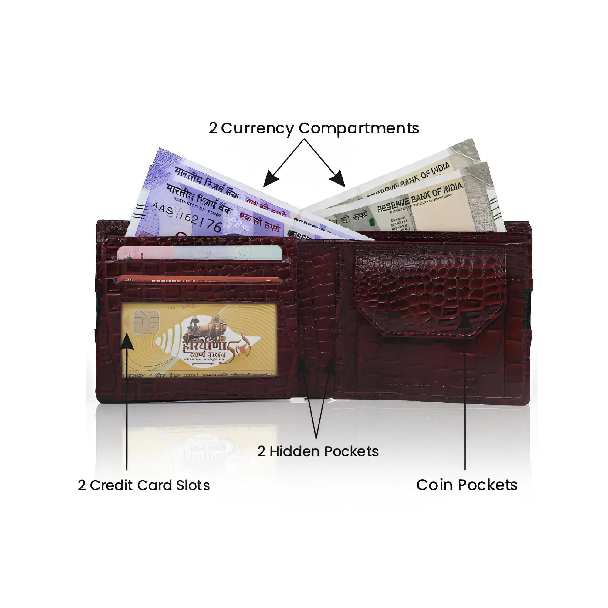 5-12 Men’s leather wallet – premium quality, compact design